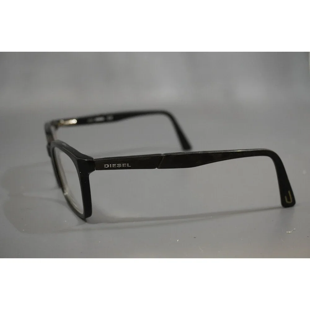 Vintage Diesel DL5246-3 001 Black Rectangular Eyeglasses Frame 52-18-145